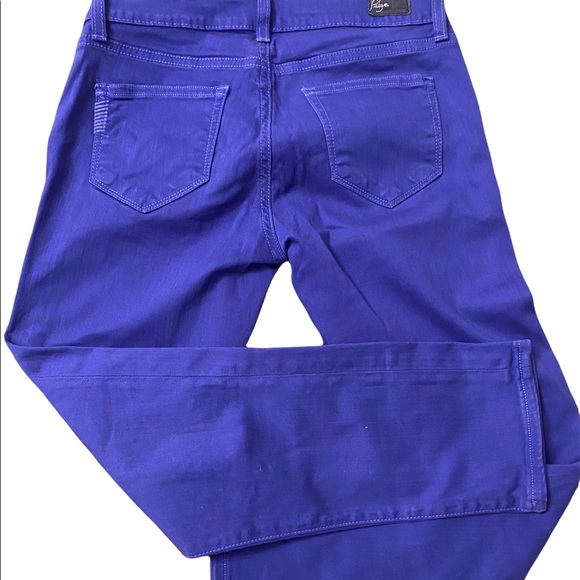 PAIGE DENIM SKYLINE SKINNY JEANS 26 RARE COLOR PURPLE - Picture 2 of 5